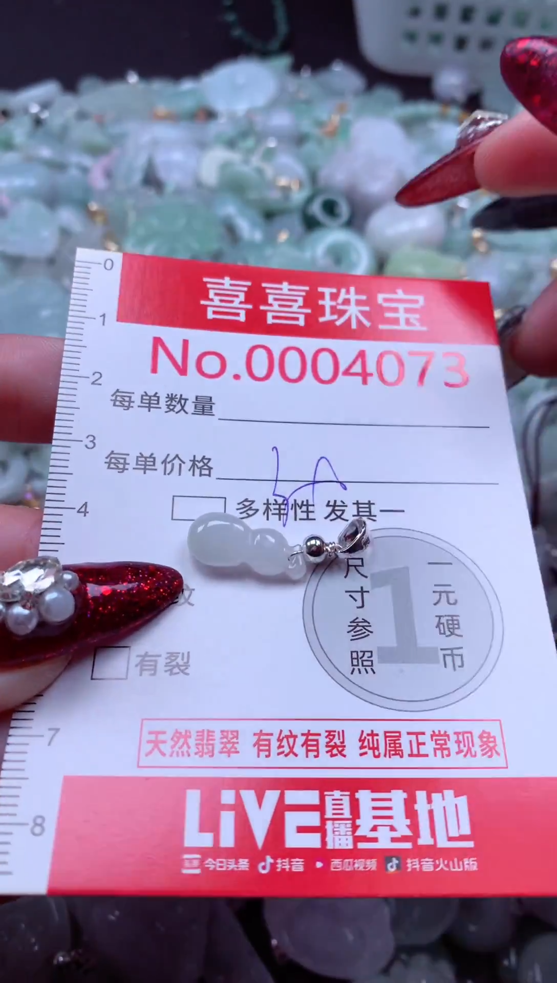 颈饰未镶嵌翡翠4073