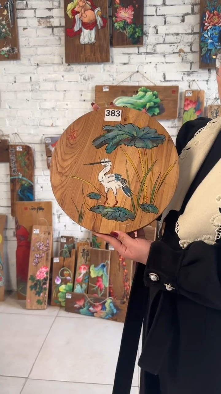 桃核吊坠383号门板画