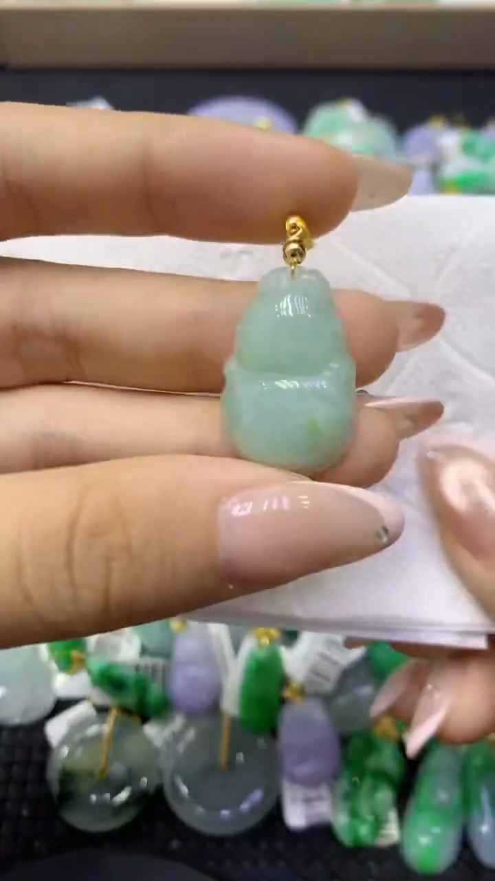 颈饰未镶嵌翡翠天然缅甸翡翠A货