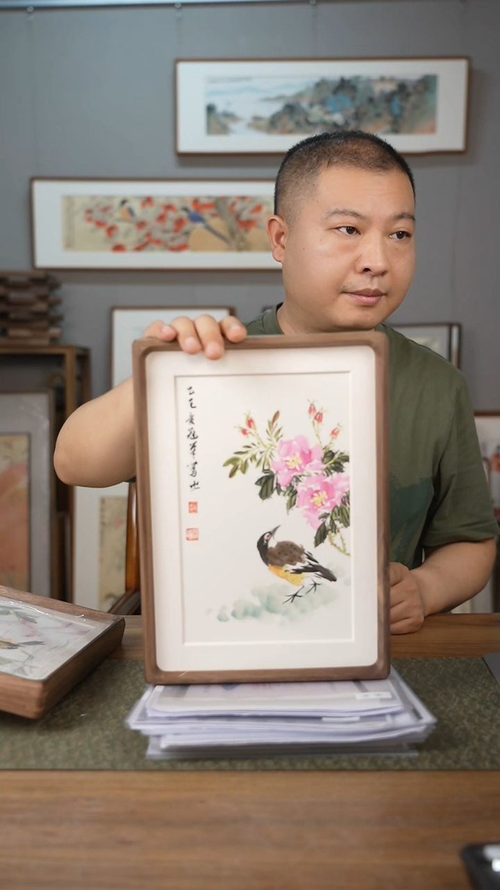 书法协会会员老师带框作品-