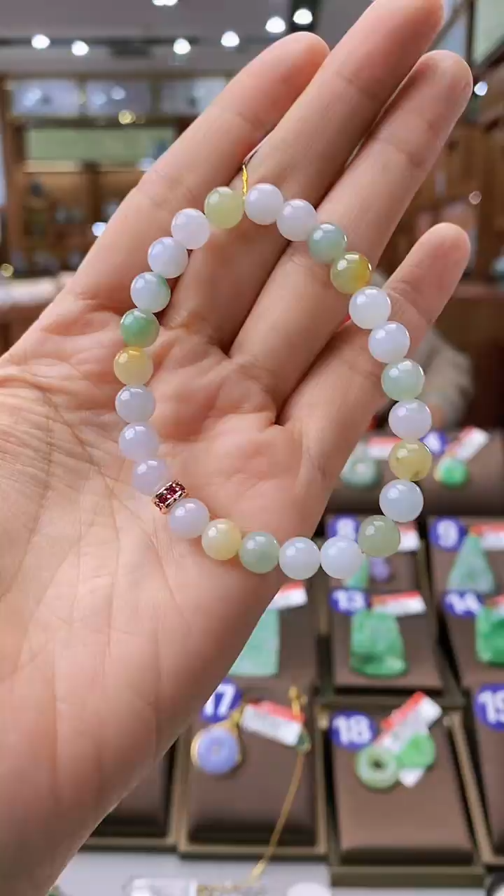 【闪购商品】翡翠手串未镶嵌手串7mm