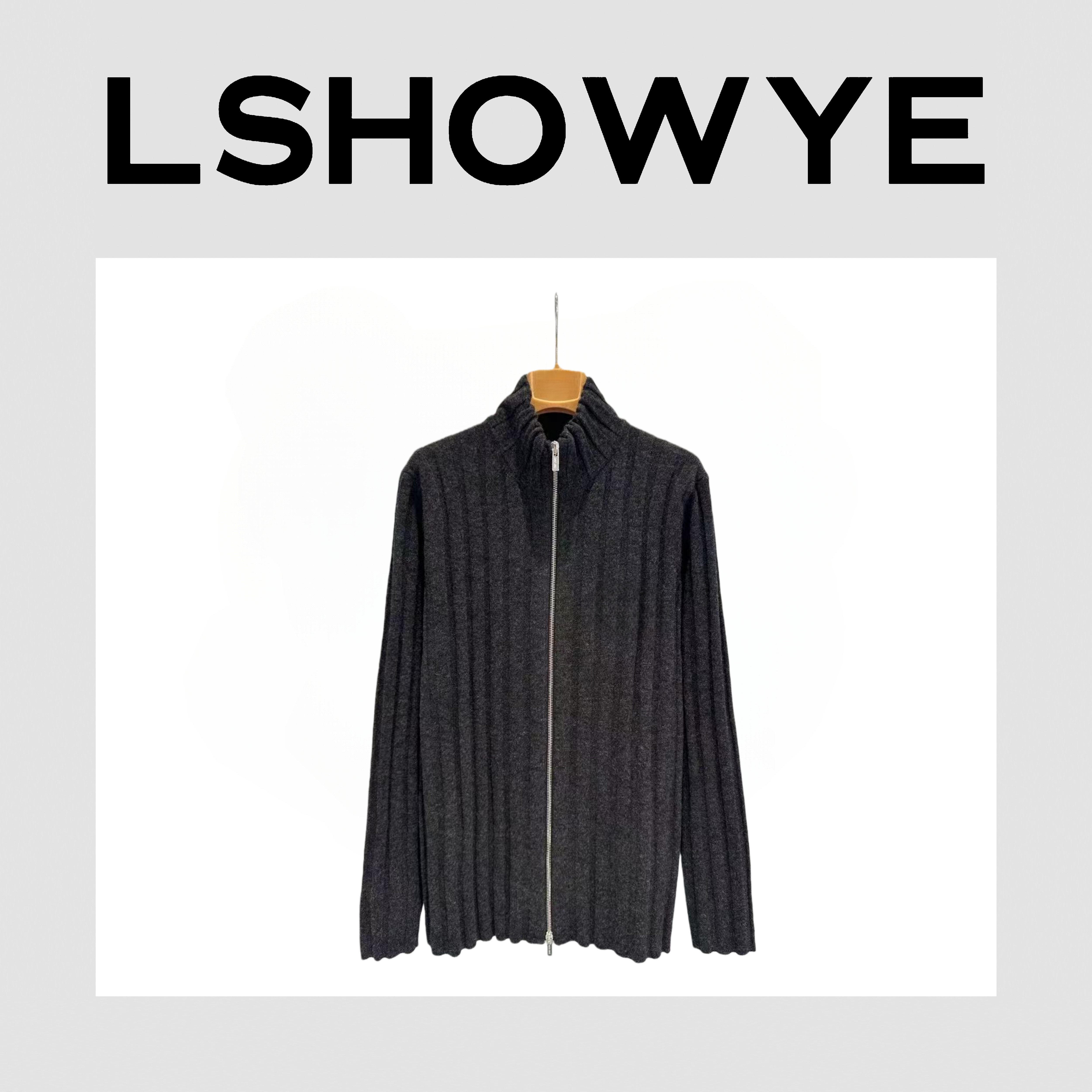 LSHOWYE｜双拉链羊绒羊毛开衫女m4351