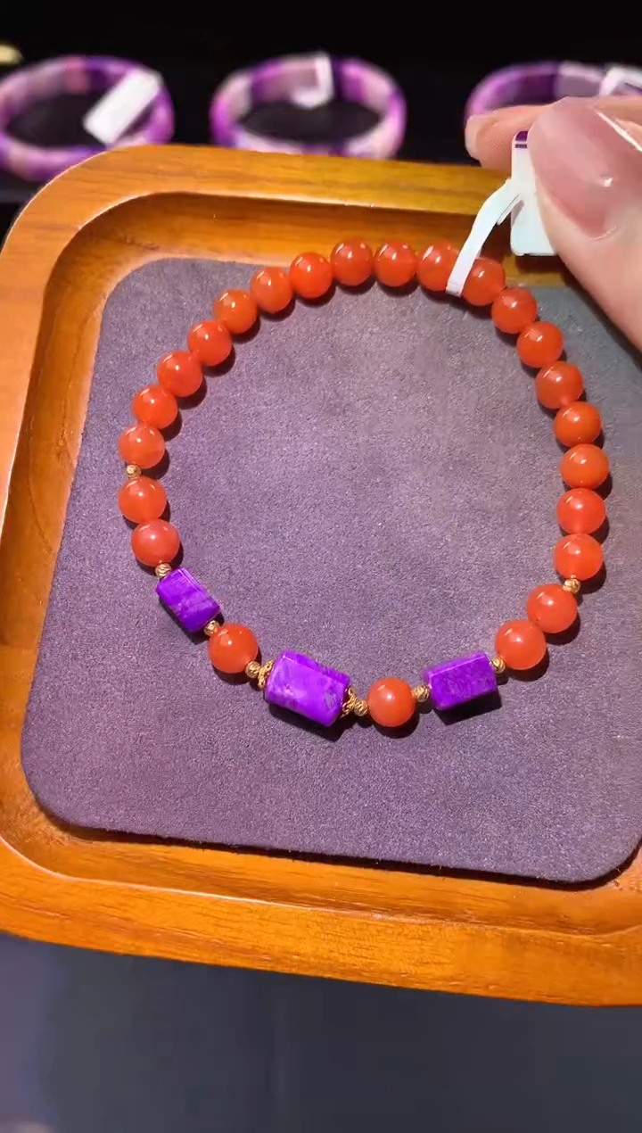 【闪购商品】苏纪石（舒俱来），18K金镶嵌舒俱来手链