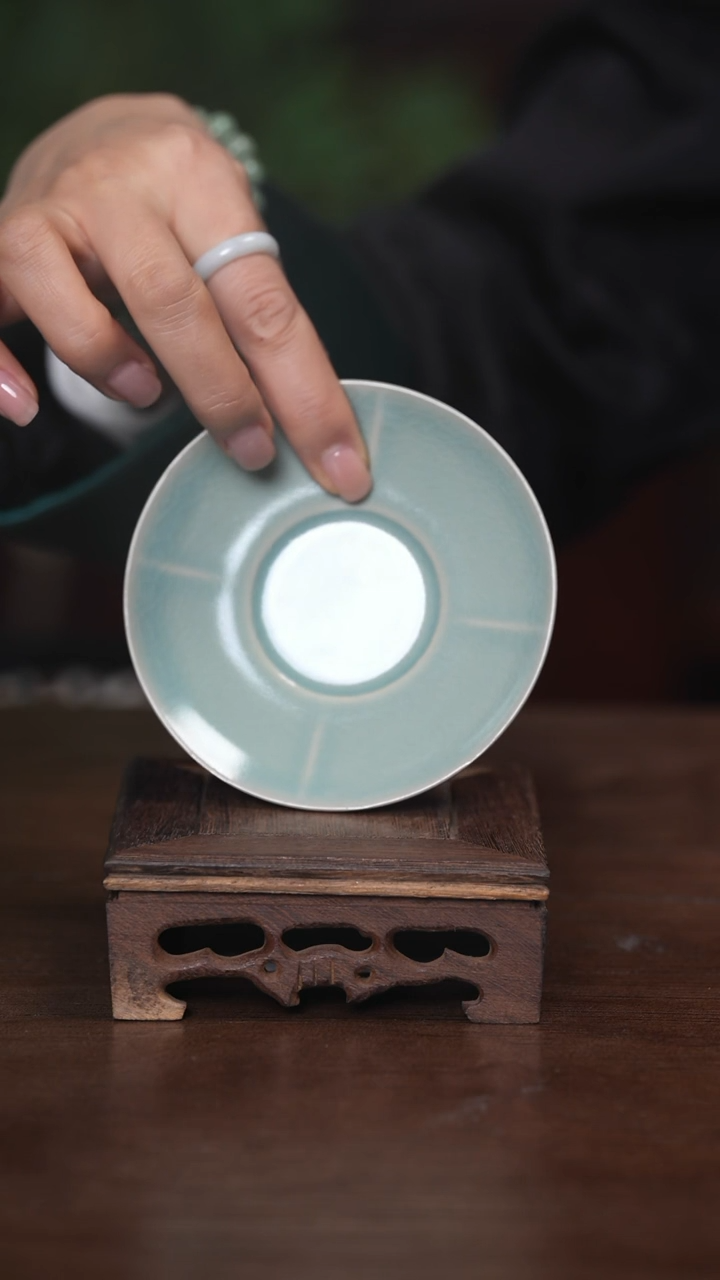 【闪购商品】清凉寺原产地仿古釉手工汝瓷杯垫