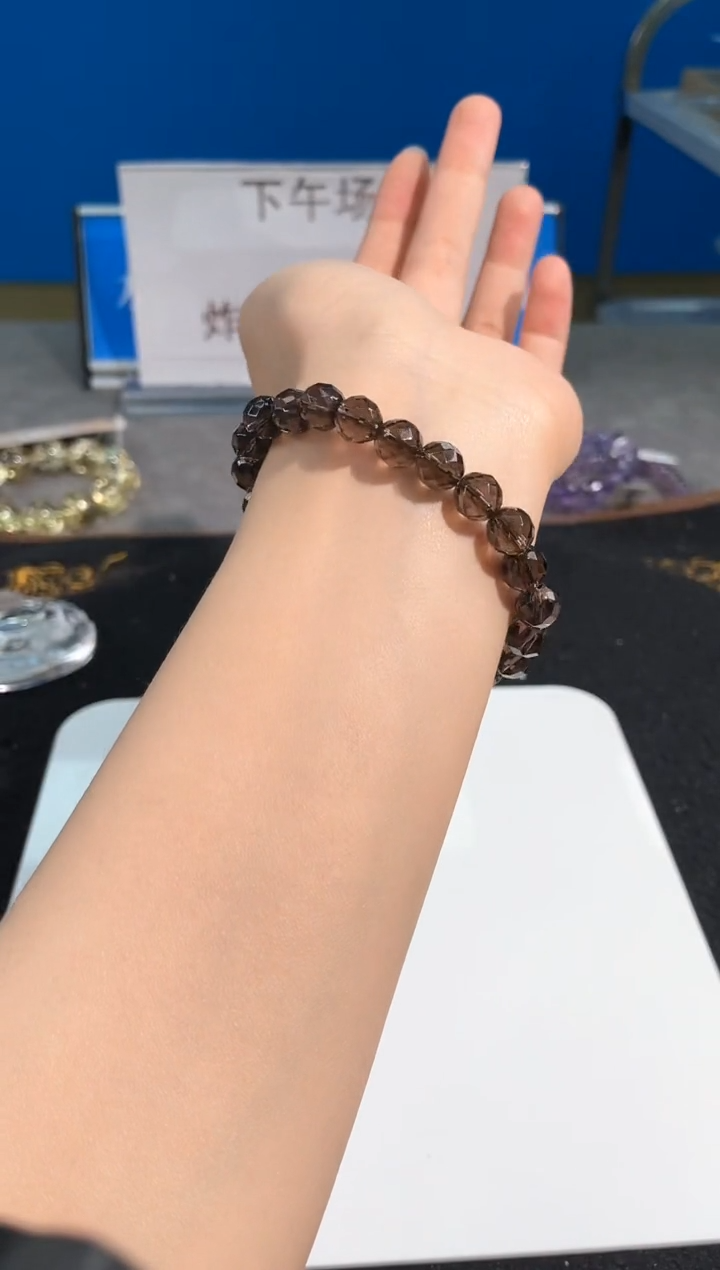 【闪购商品】水晶手链未镶嵌93号茶水切面款8mm