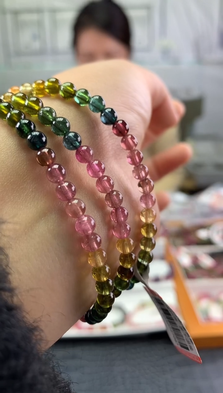 未镶嵌手串碧玺多样性发一条