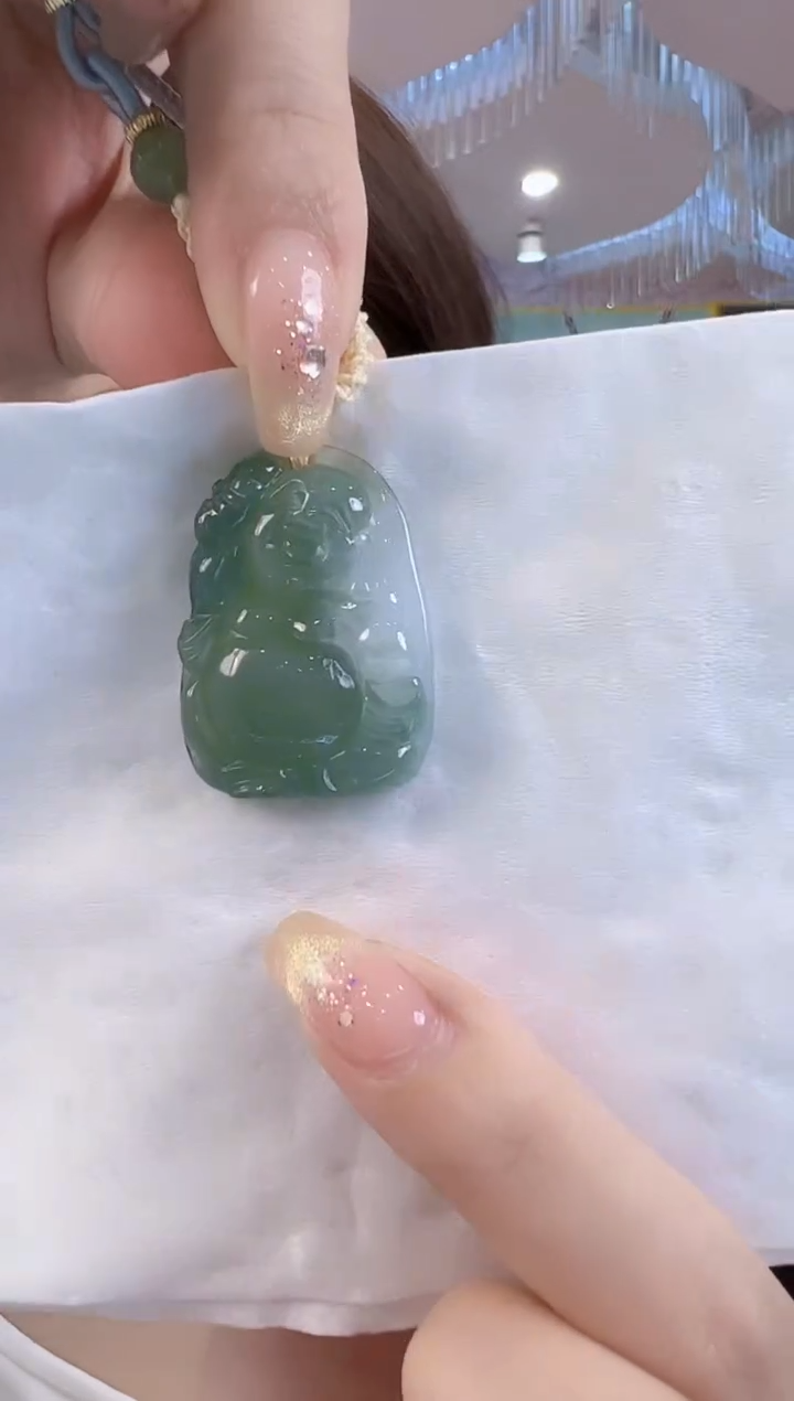 【闪购商品】翡翠未镶嵌吊坠(不含链)翡翠兰花脆佛公