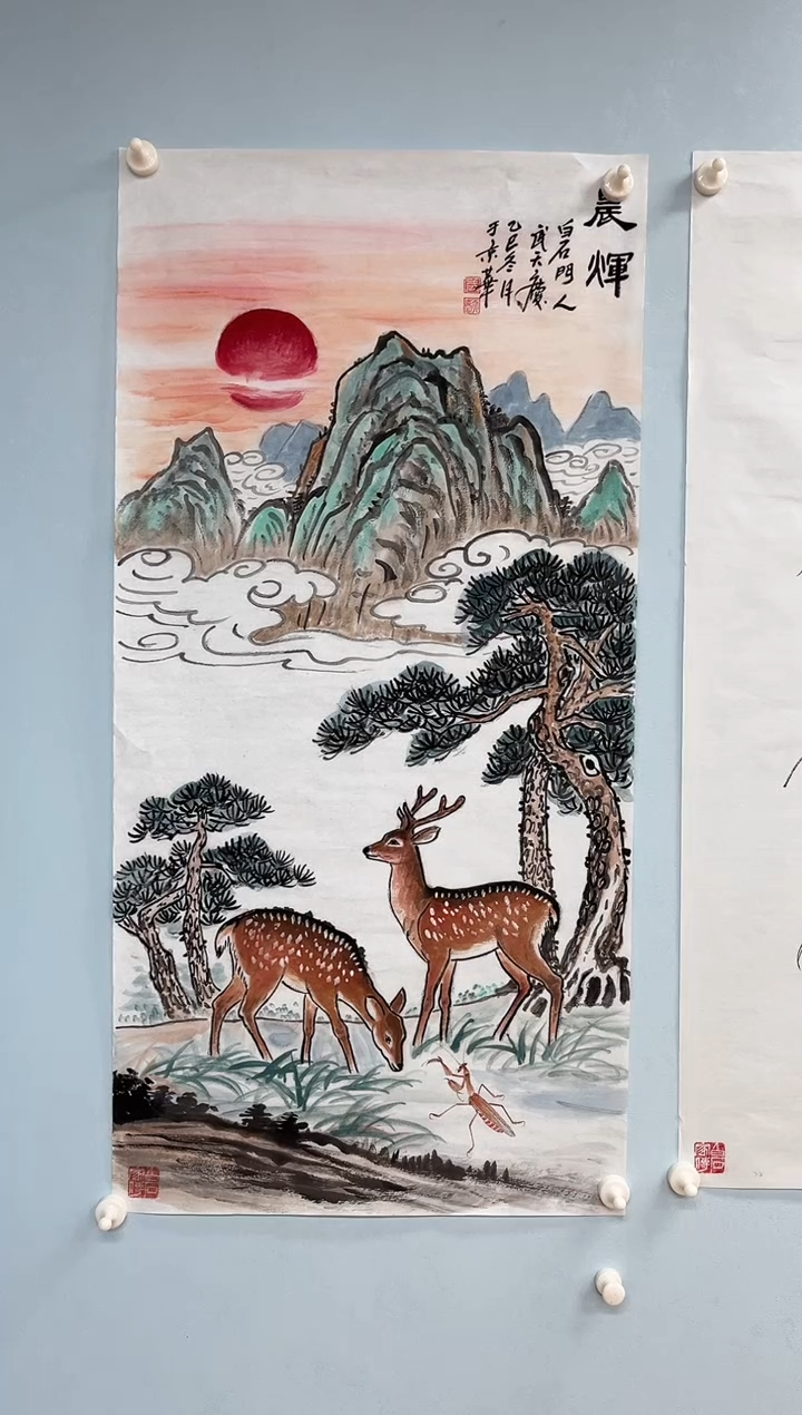 国画武天庆老师晨煇