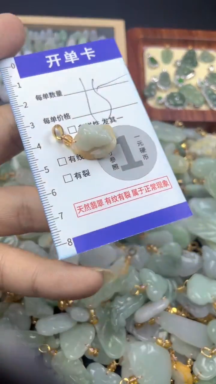 颈饰未镶嵌翡翠天然A货翡翠