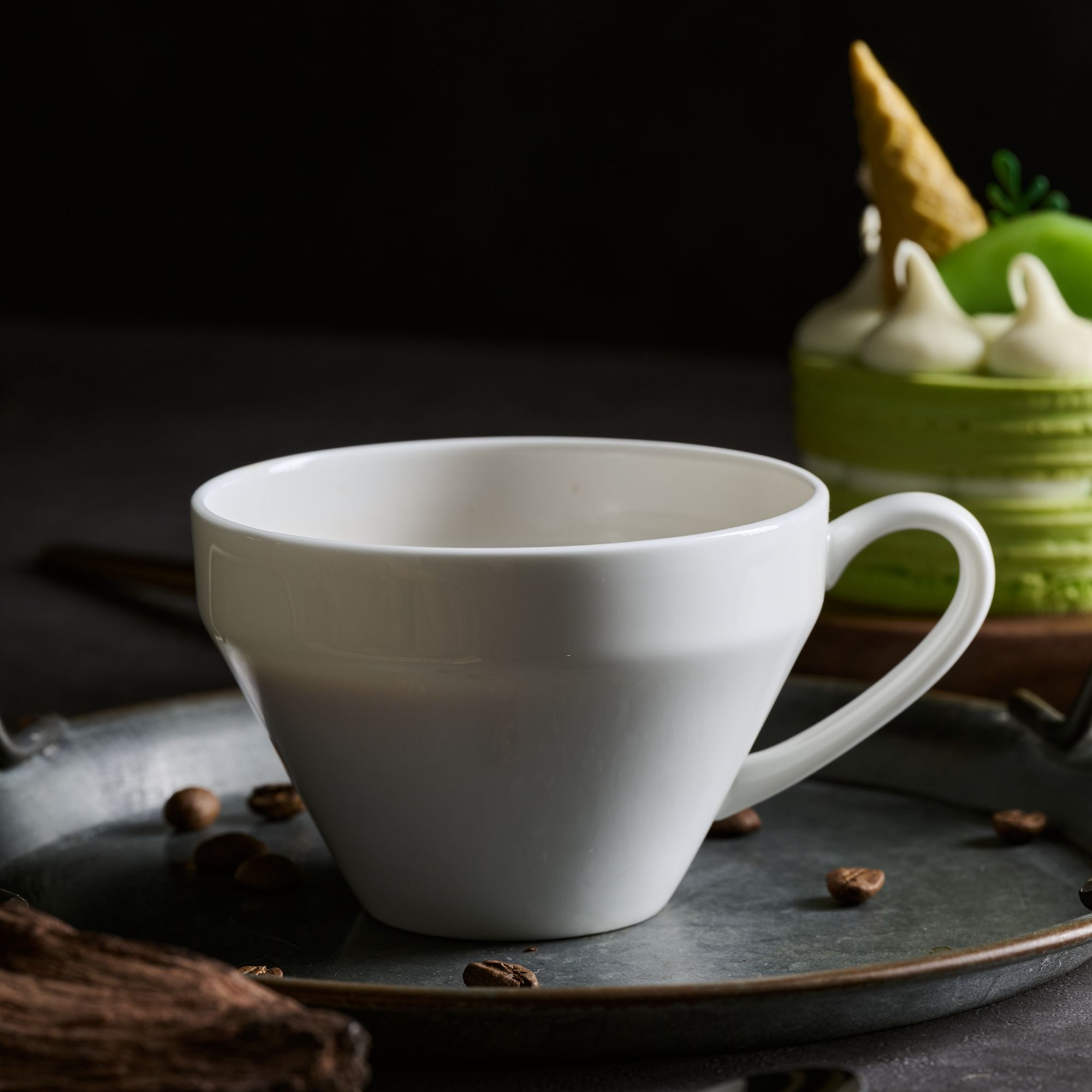 双11福利云山景墨陶瓷锥形咖啡杯200CC餐具乔迁礼物