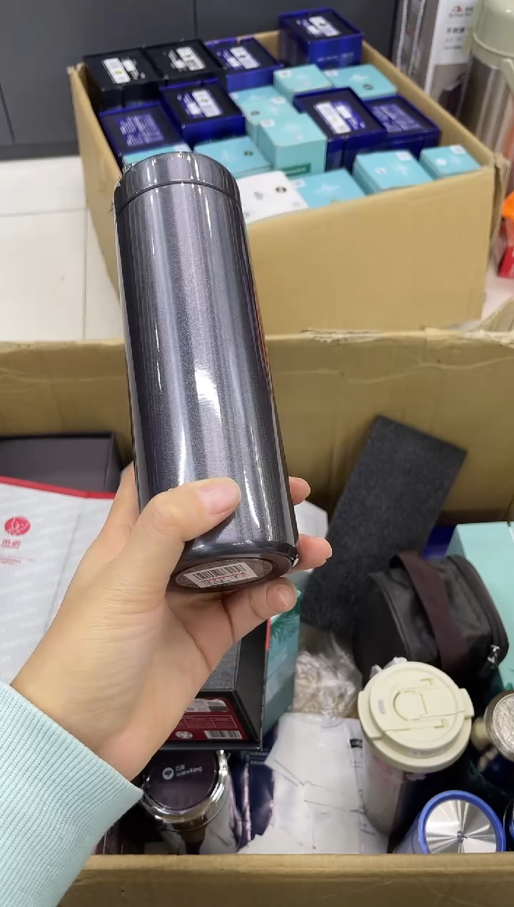 高硼硅玻璃无手柄款小熊保温杯3225-500ml