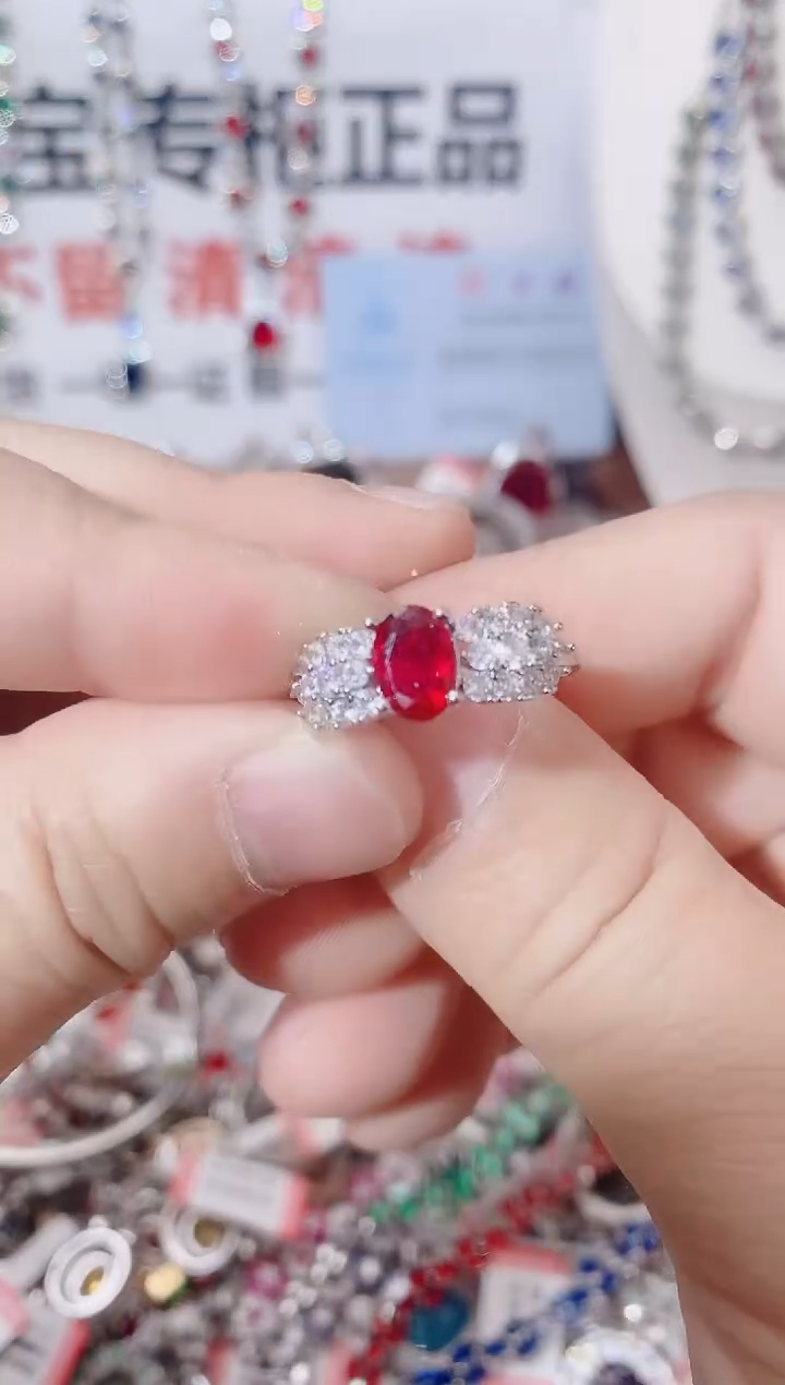 未镶嵌戒指红宝石  