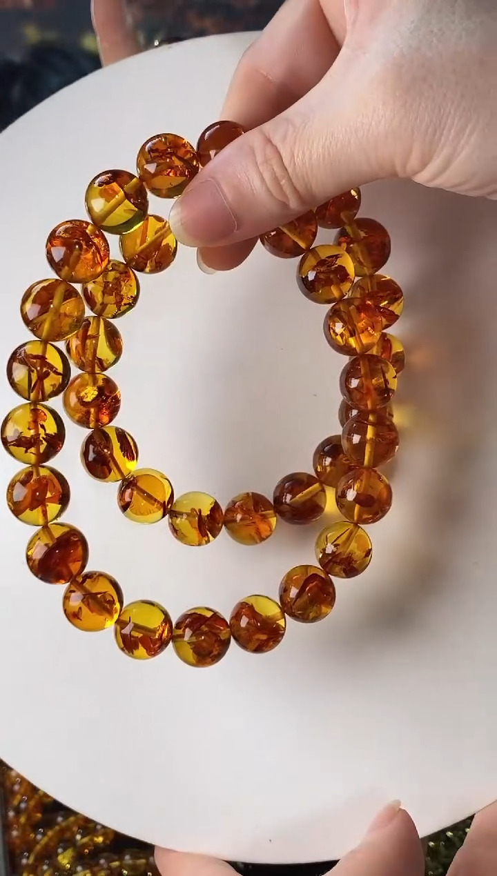 【闪购商品】未镶嵌琥珀颈饰花珀项链13++