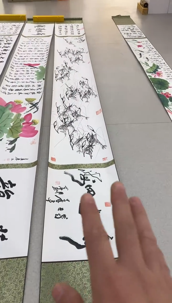 国画5米50长卷带礼盒带证书