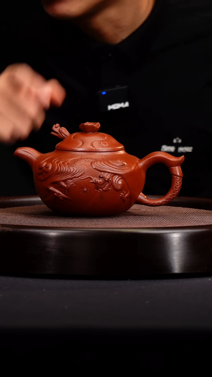 茶壶紫砂鱼化龙        