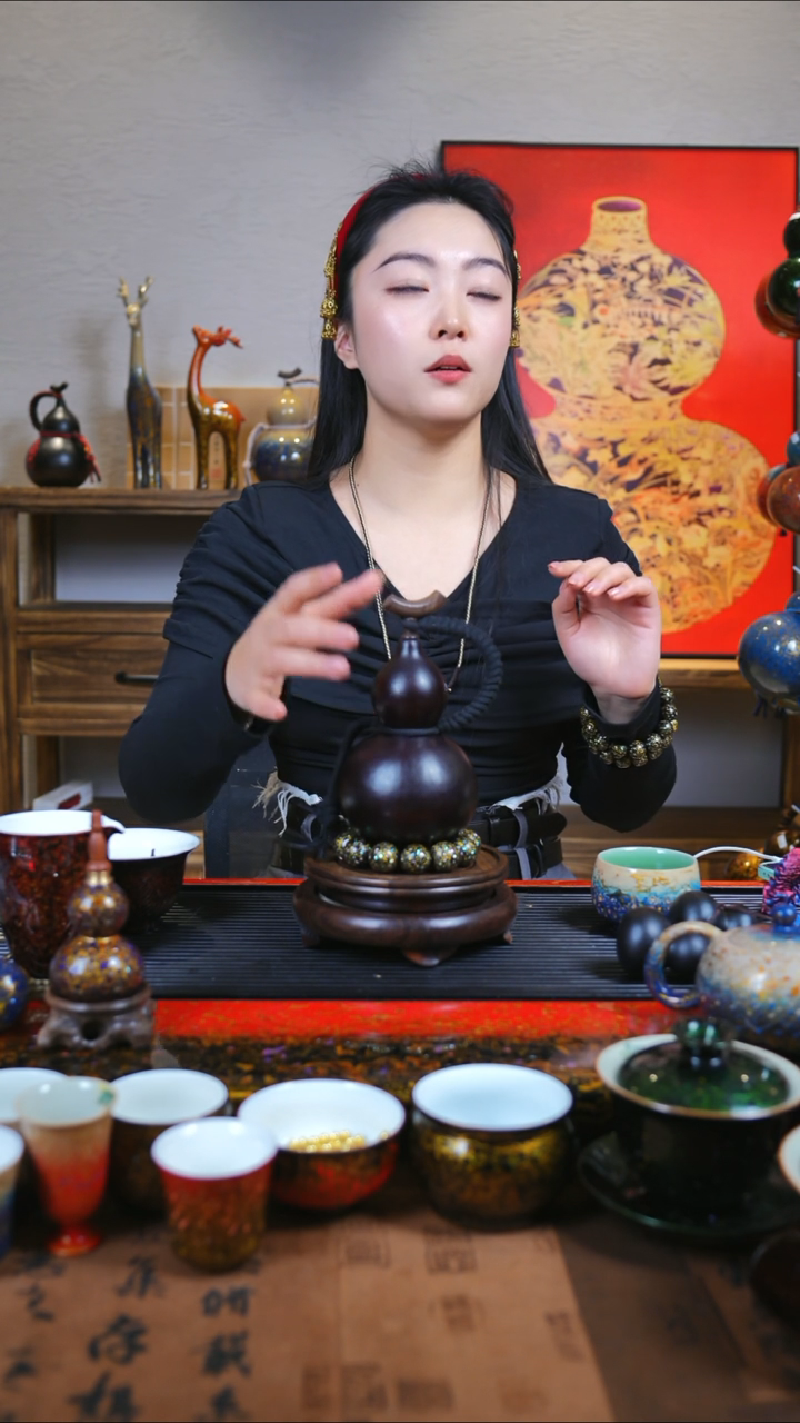 【闪购商品】JG309过年送臻选大漆酒葫芦