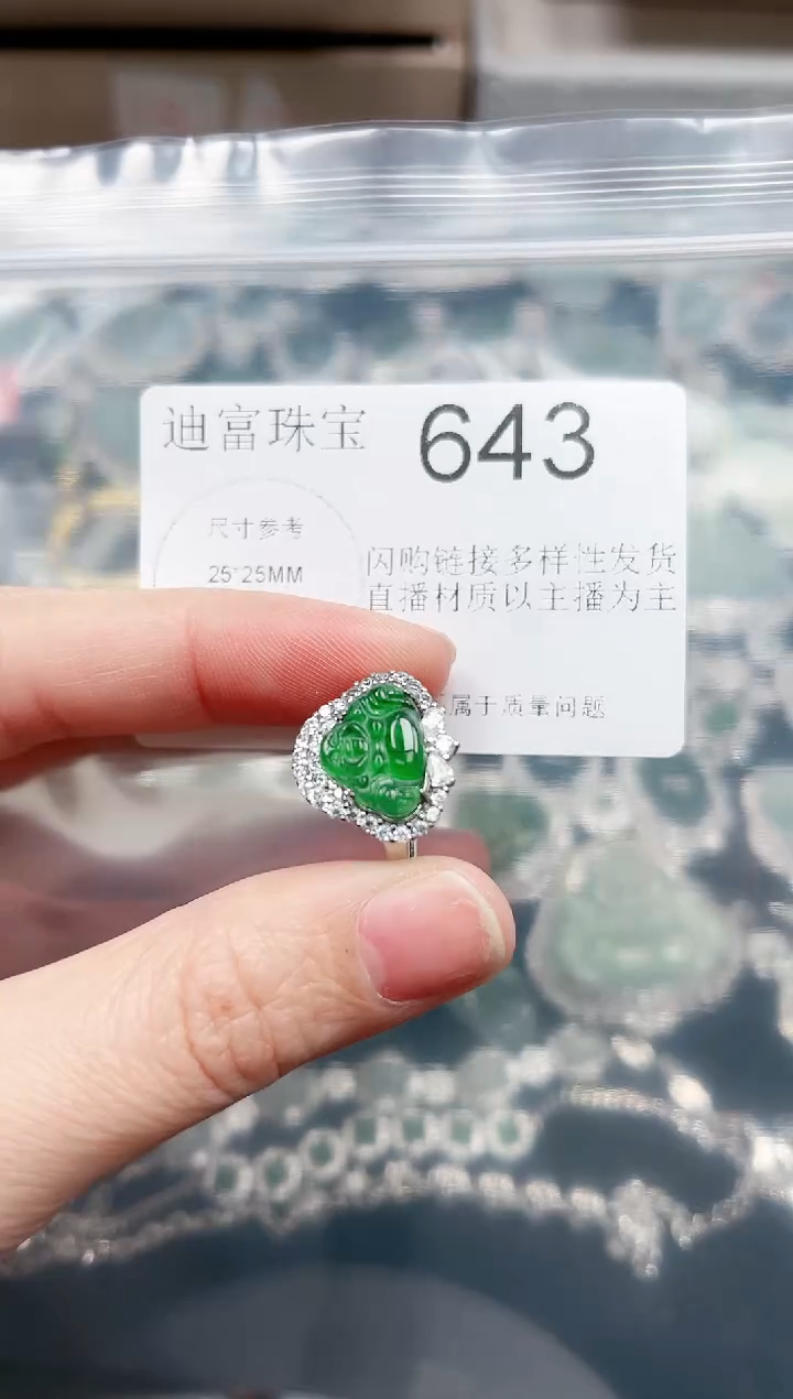 【闪购商品】翡翠颈饰未镶嵌赠皮绳643