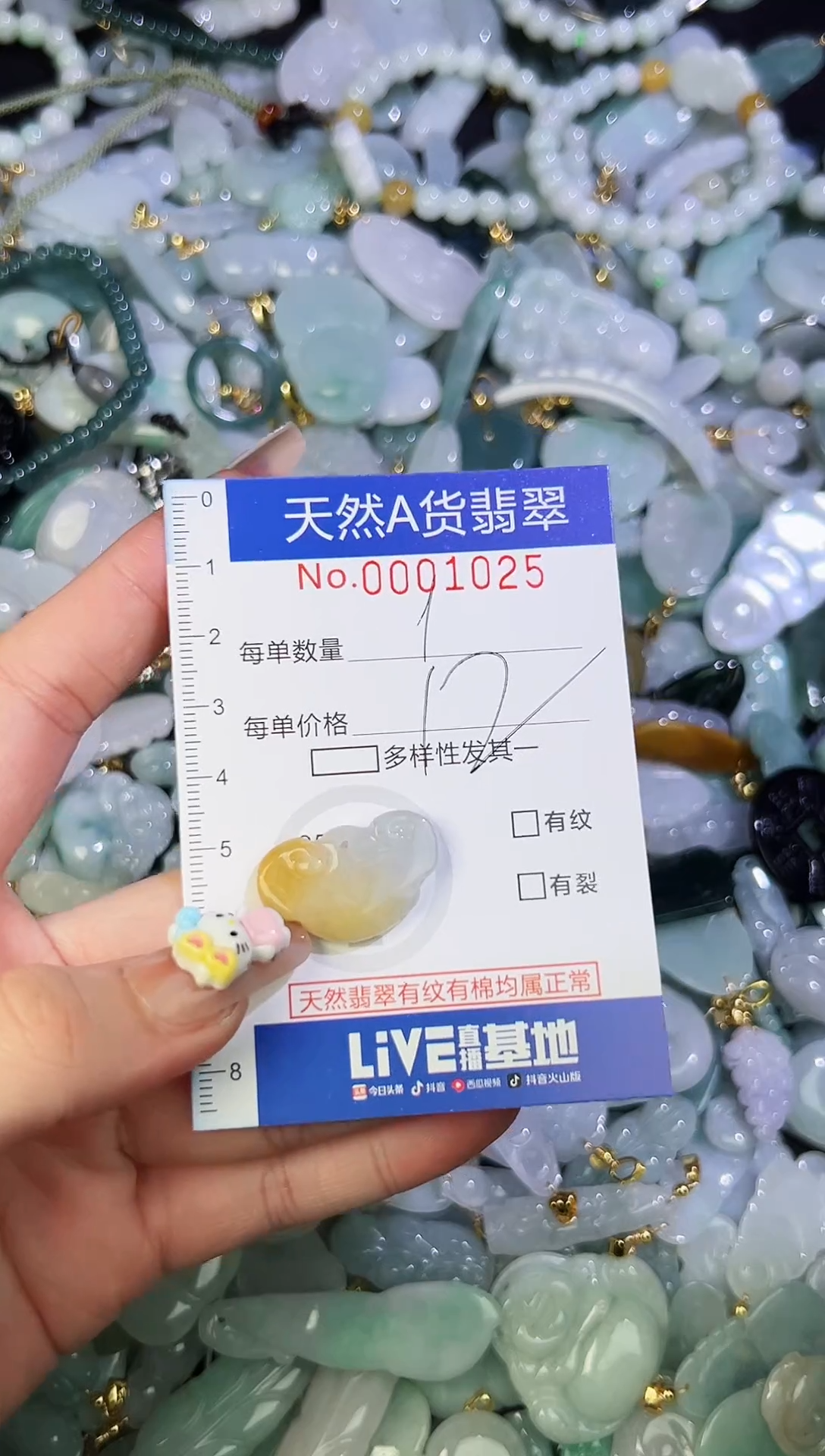 【闪购商品】翡翠颈饰未镶嵌天然翡翠A货