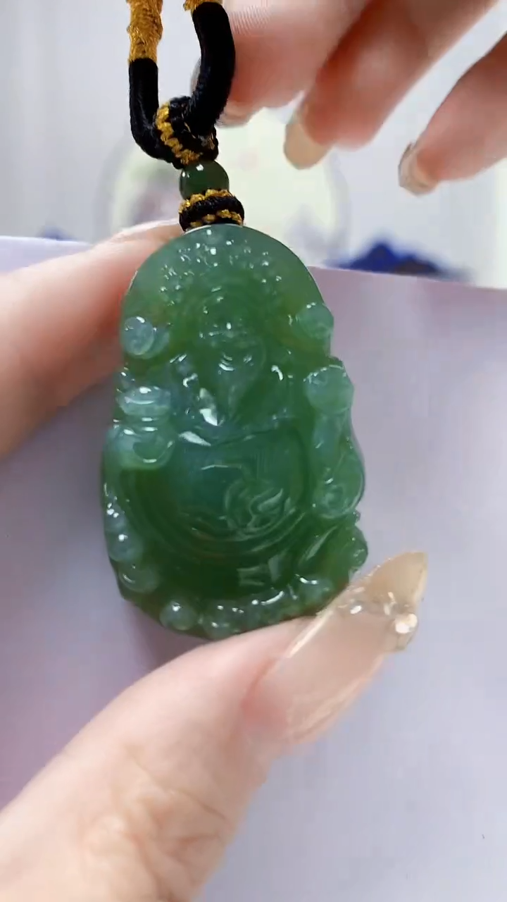 未镶嵌定制翡翠5060DD-毛货挂件106