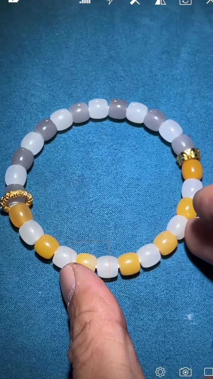 【闪购商品】定制和田玉XMA特色直切多宝手串