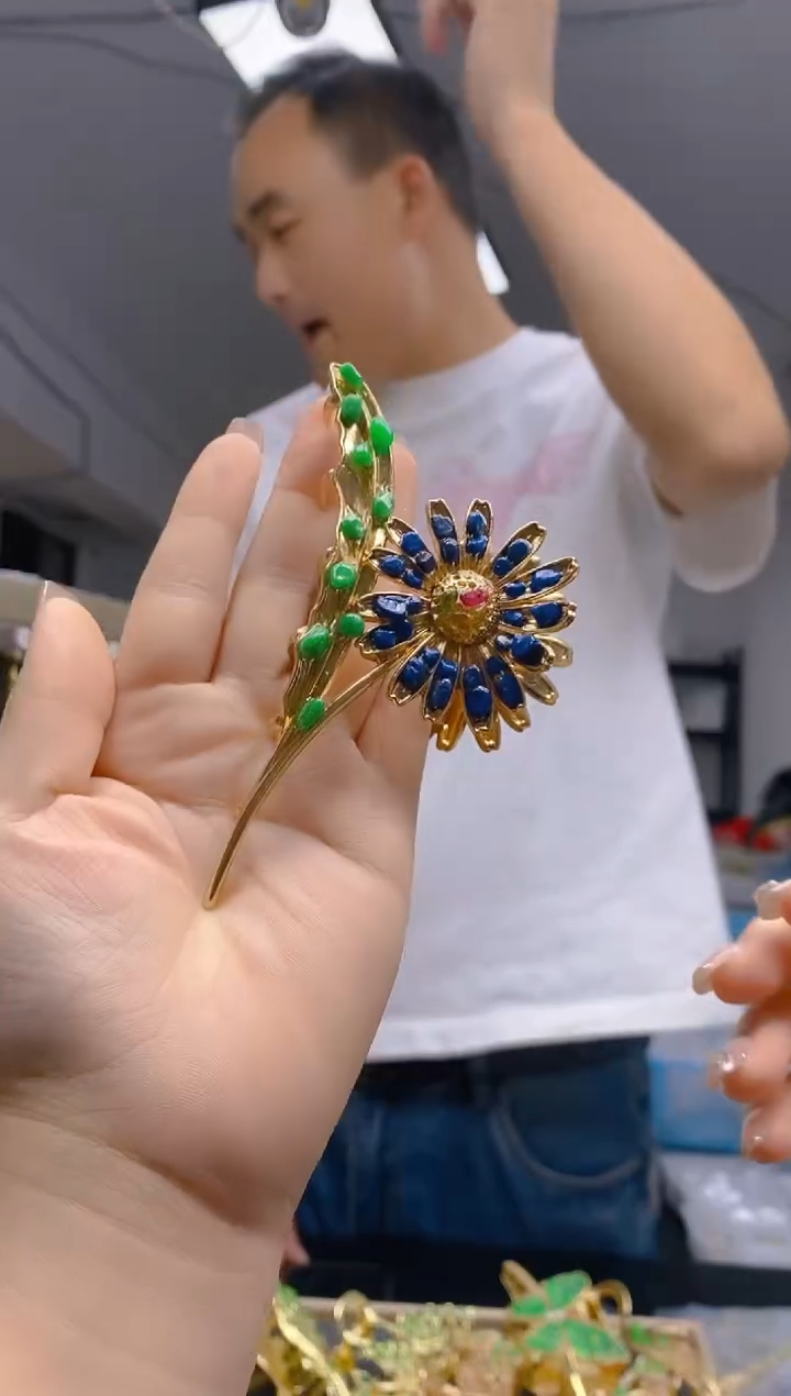 【闪购商品】翡翠耳饰合金129翡翠发簪