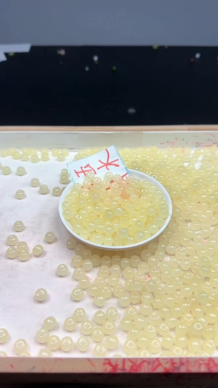 未镶嵌和田玉珠宝半成品蜂蜜水N434卡6*8MM15颗 赠弹力线