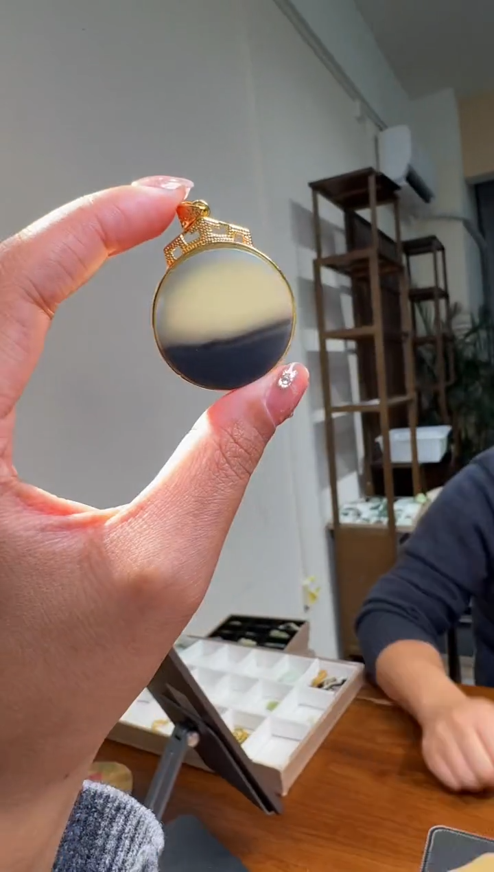 【闪购商品】和田玉64银S925镶嵌1.12张理恒