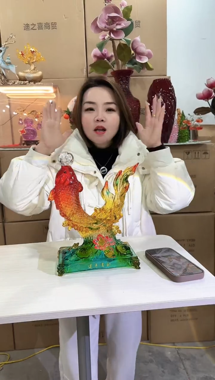 【闪购商品】玻璃于清花器W-早107