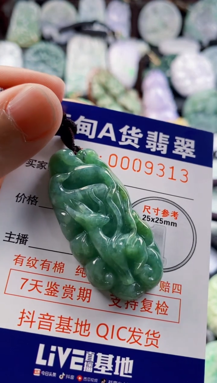 翡翠未镶嵌吊坠(不含链)1