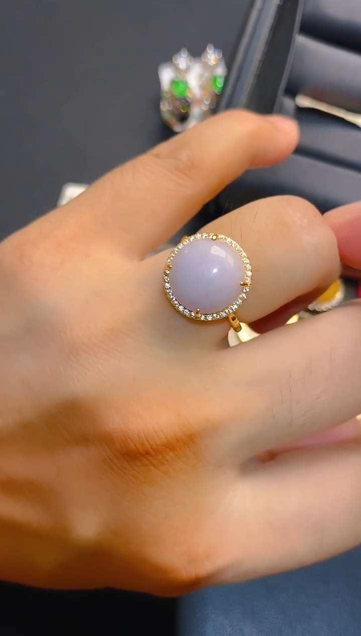 银S925镶嵌翡翠耳饰天然