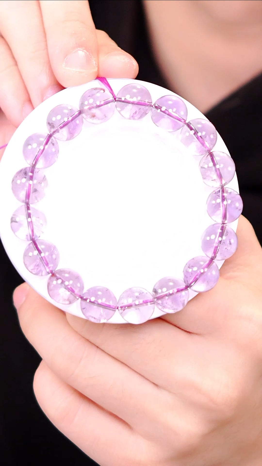 【闪购商品】水晶单圈未镶嵌Q018玻利维亚紫水晶单圈约12mm