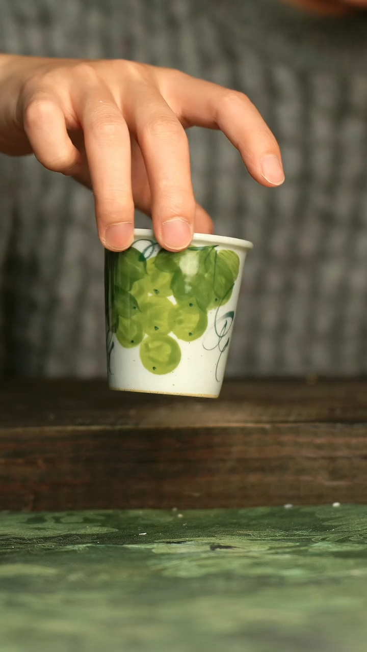 青诗集手工手绘瓷器