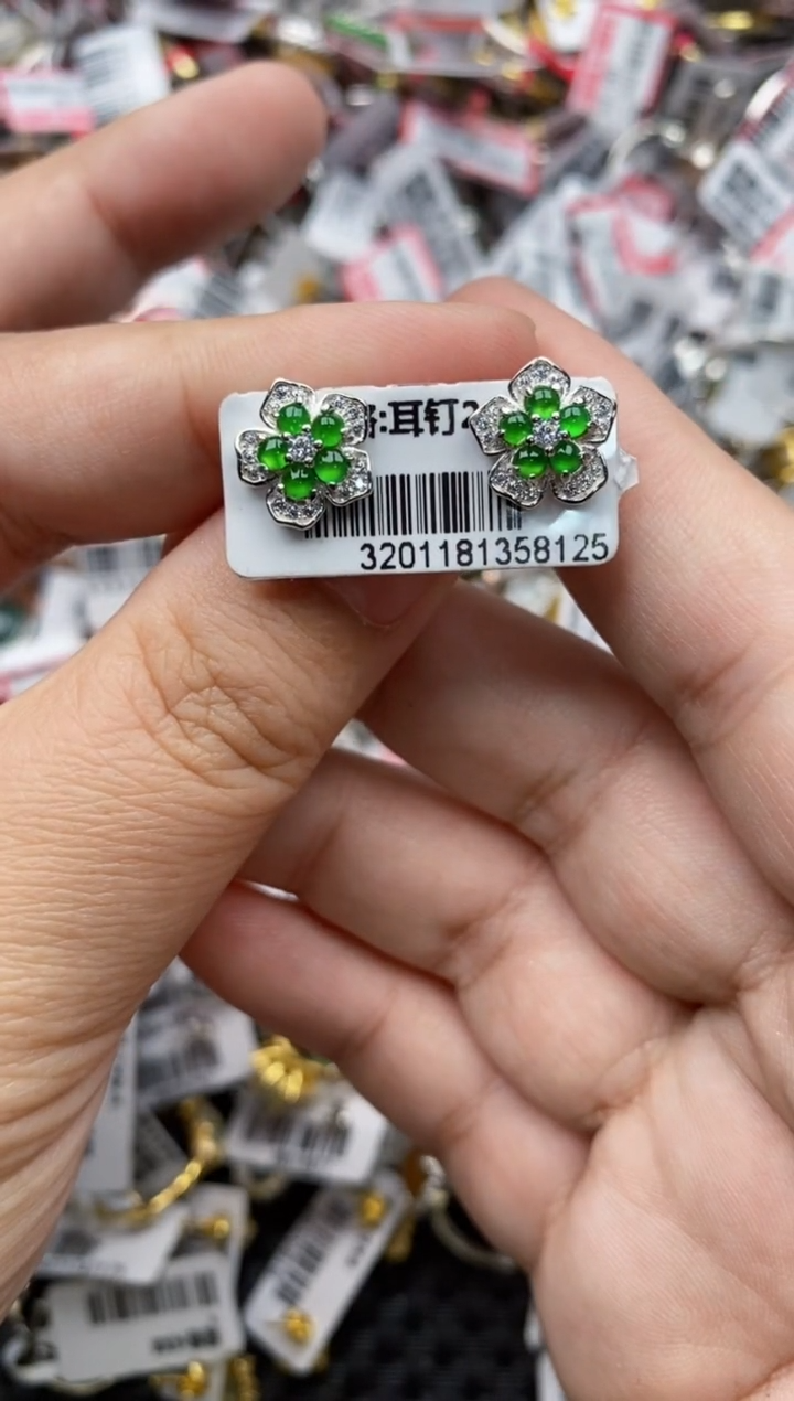 【闪购商品】翡翠戒指银S925镶嵌88888---10