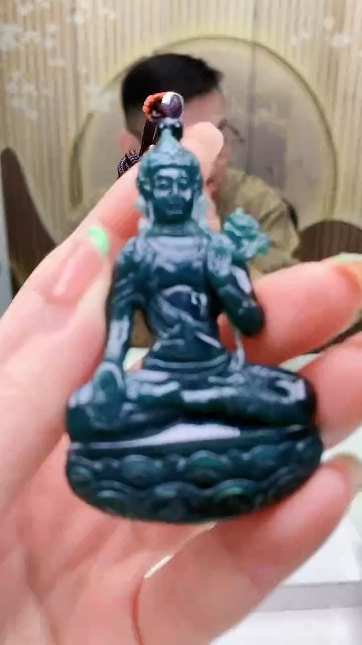 未镶嵌定制翡翠5153ry-毛货挂件26