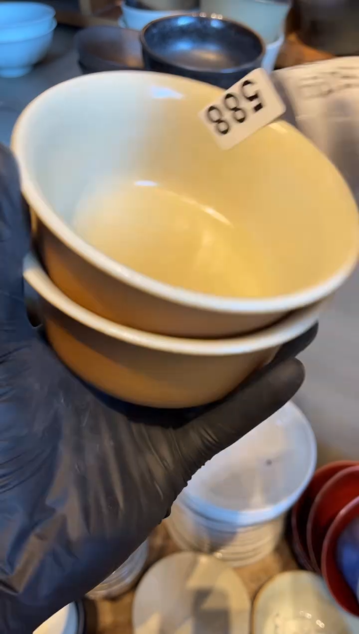 【闪购商品】瓷片588  微瑕酷金万福碗（2个哦）