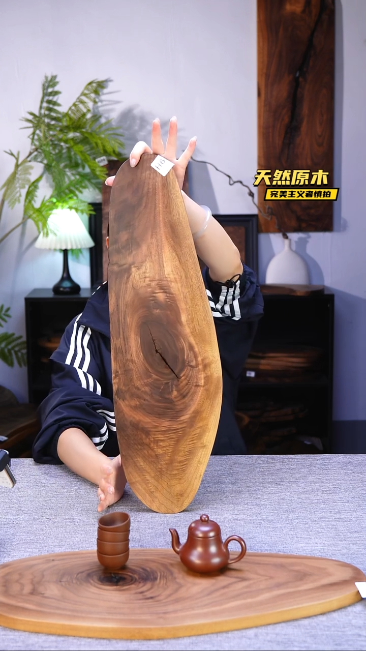 木北美黑胡桃原木.干裂疤结不属于商品质量问题完美主义者慎拍