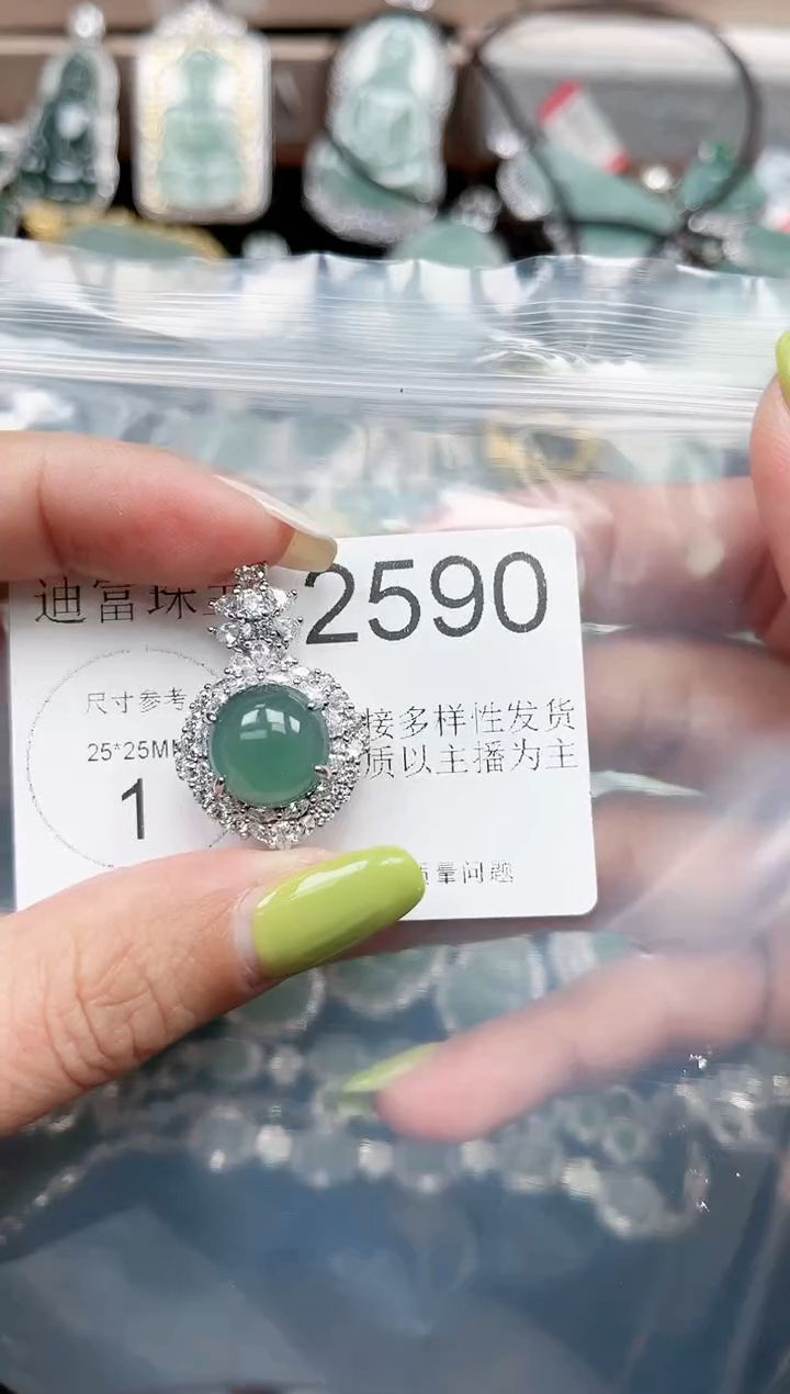 【闪购商品】翡翠颈饰未镶嵌2590赠皮绳