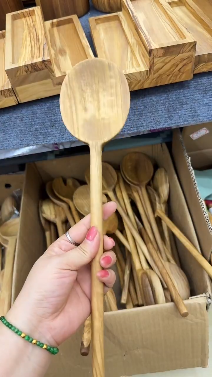 闪购木制品 橄榄木加长版勺子