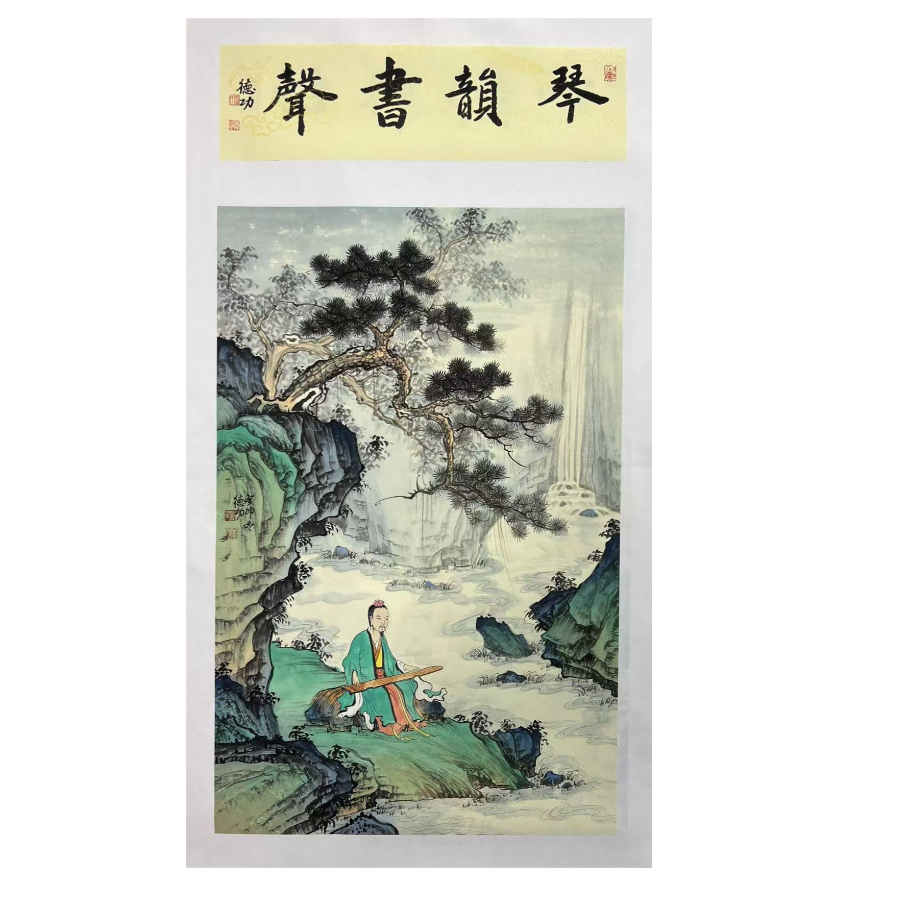 李老师古意山水国画作品