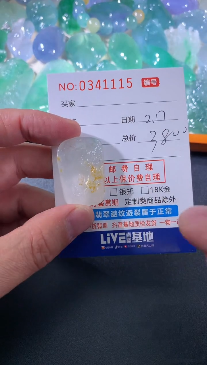 【闪购商品】翡翠颈饰未镶嵌天然A货翡翠