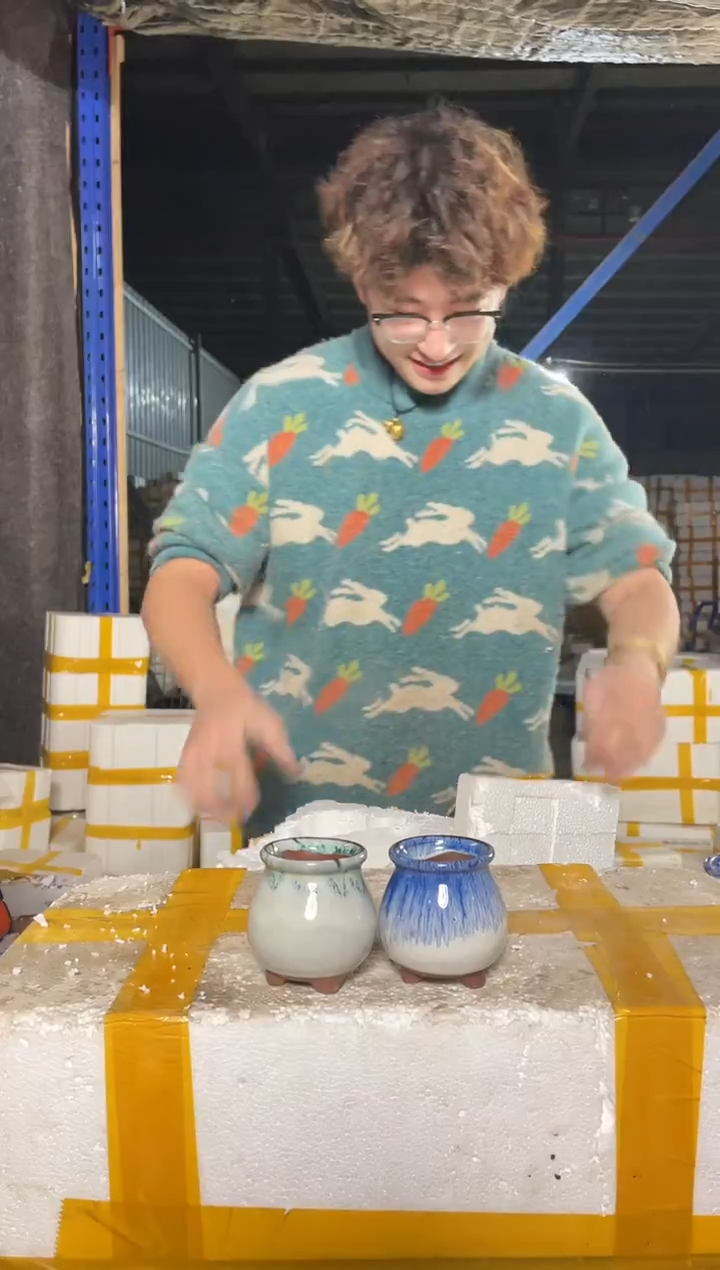 紫砂花盆宜兴紫砂粗陶花盆5-8