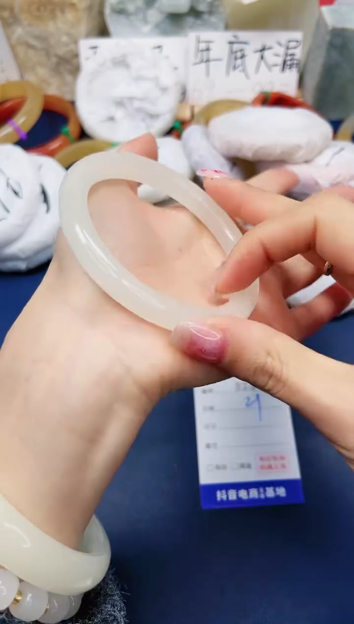 【闪购商品】石英质玉手镯合金325-小青提60