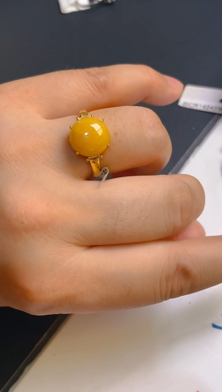 翡翠银S925镶嵌耳饰天然