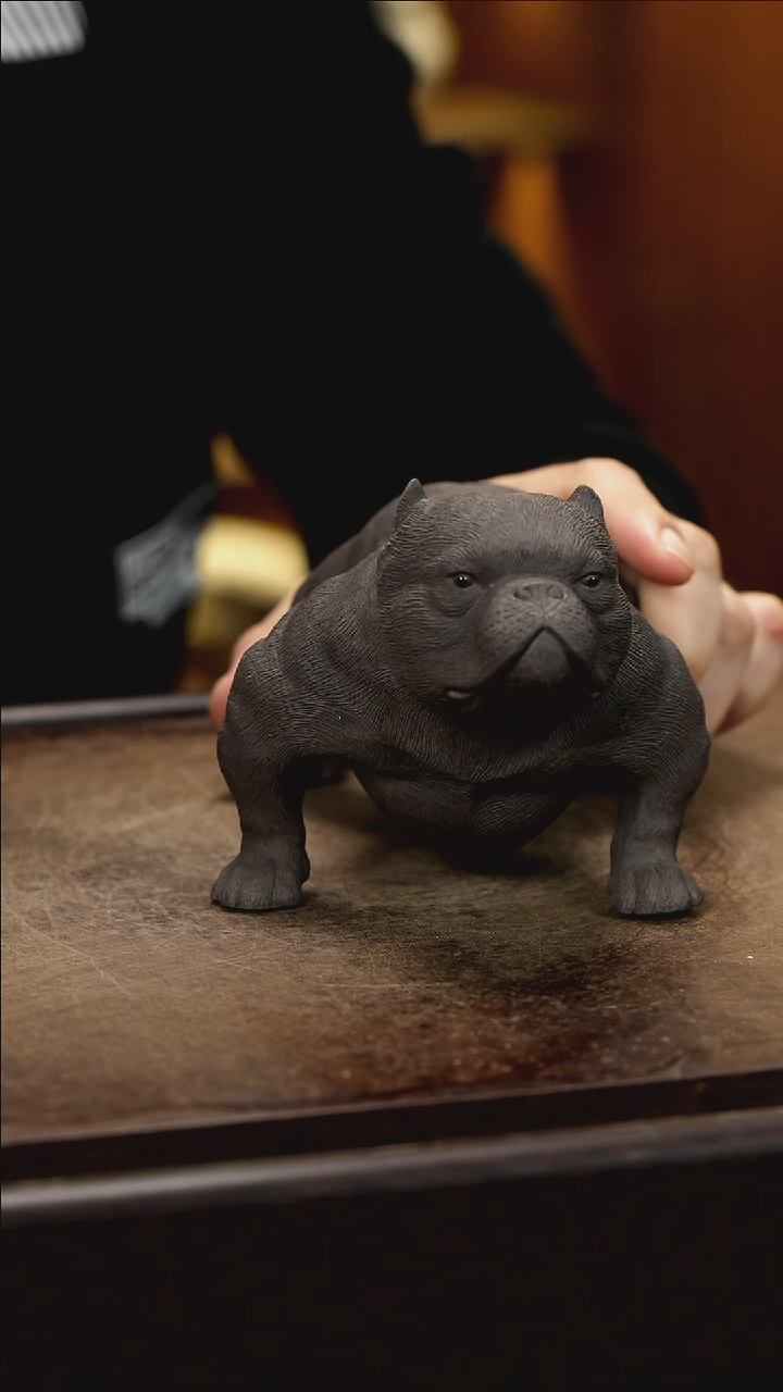紫砂茶宠紫砂恶霸犬