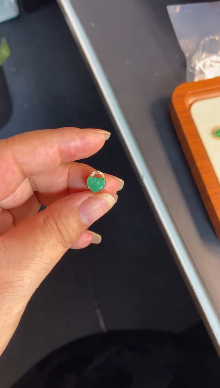 吊坠(不含链)银S925镶嵌翡翠1