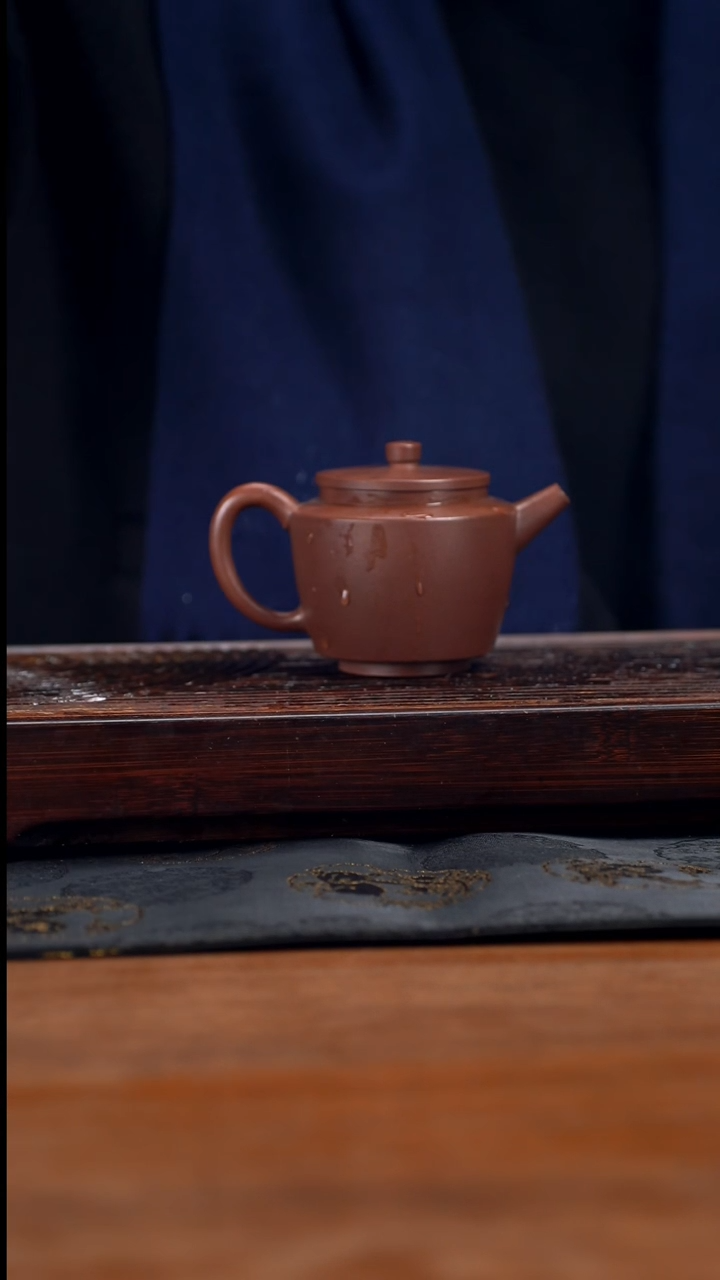 【闪购商品】紫砂茶壶cc黄龙山原矿紫泥折肩宫灯47