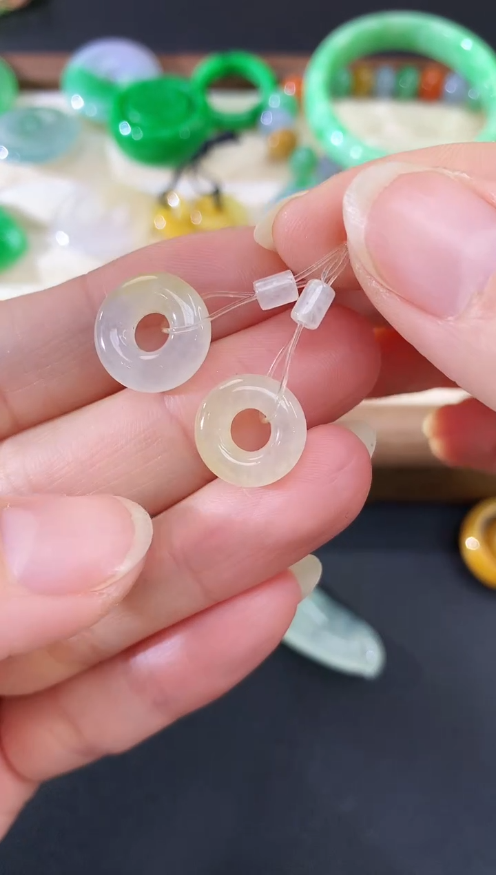 未镶嵌翡翠耳饰250买断场不退不换|980