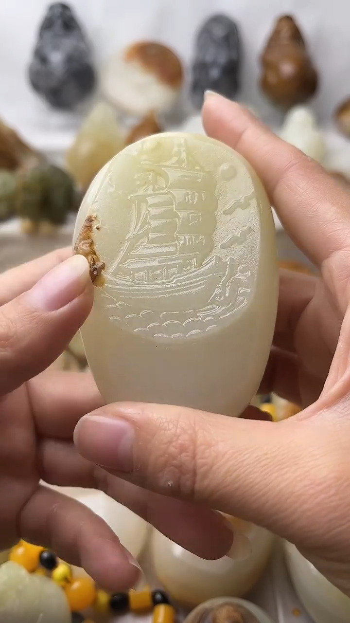 石材古青石棉纹正常不退换一帆风顺微瑕