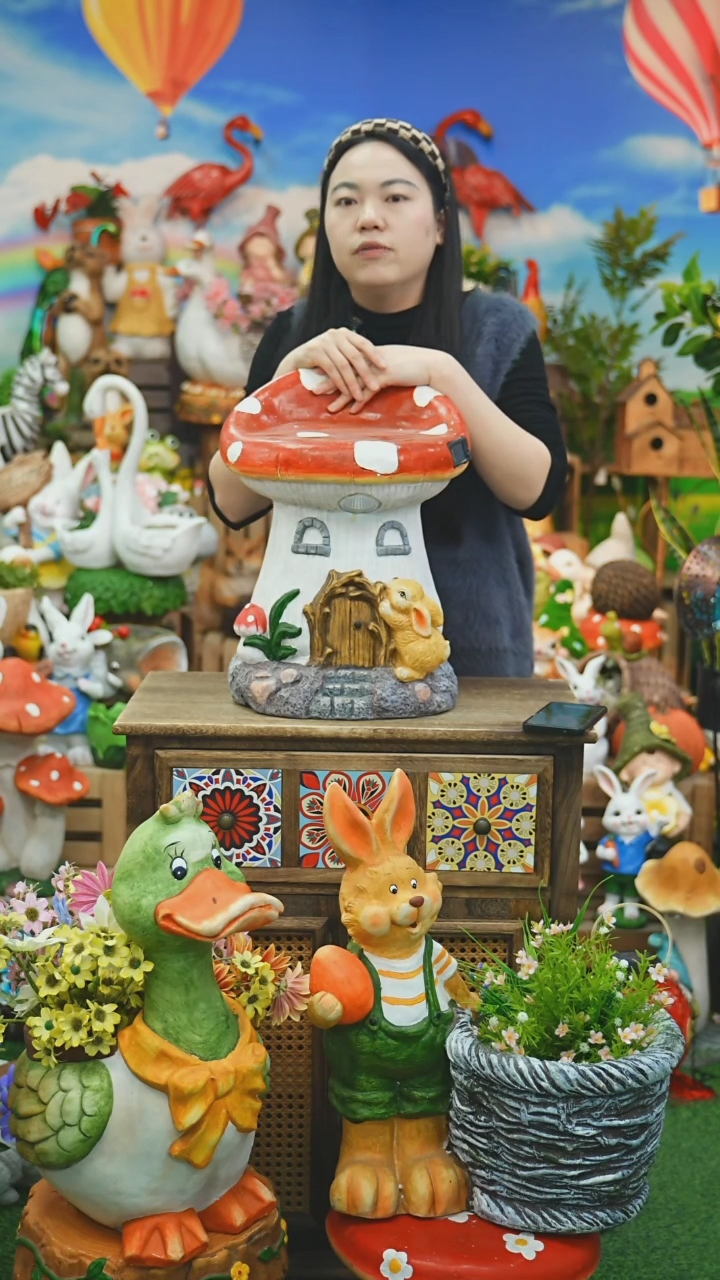 【闪购商品】红陶花园庭院摆件&00&