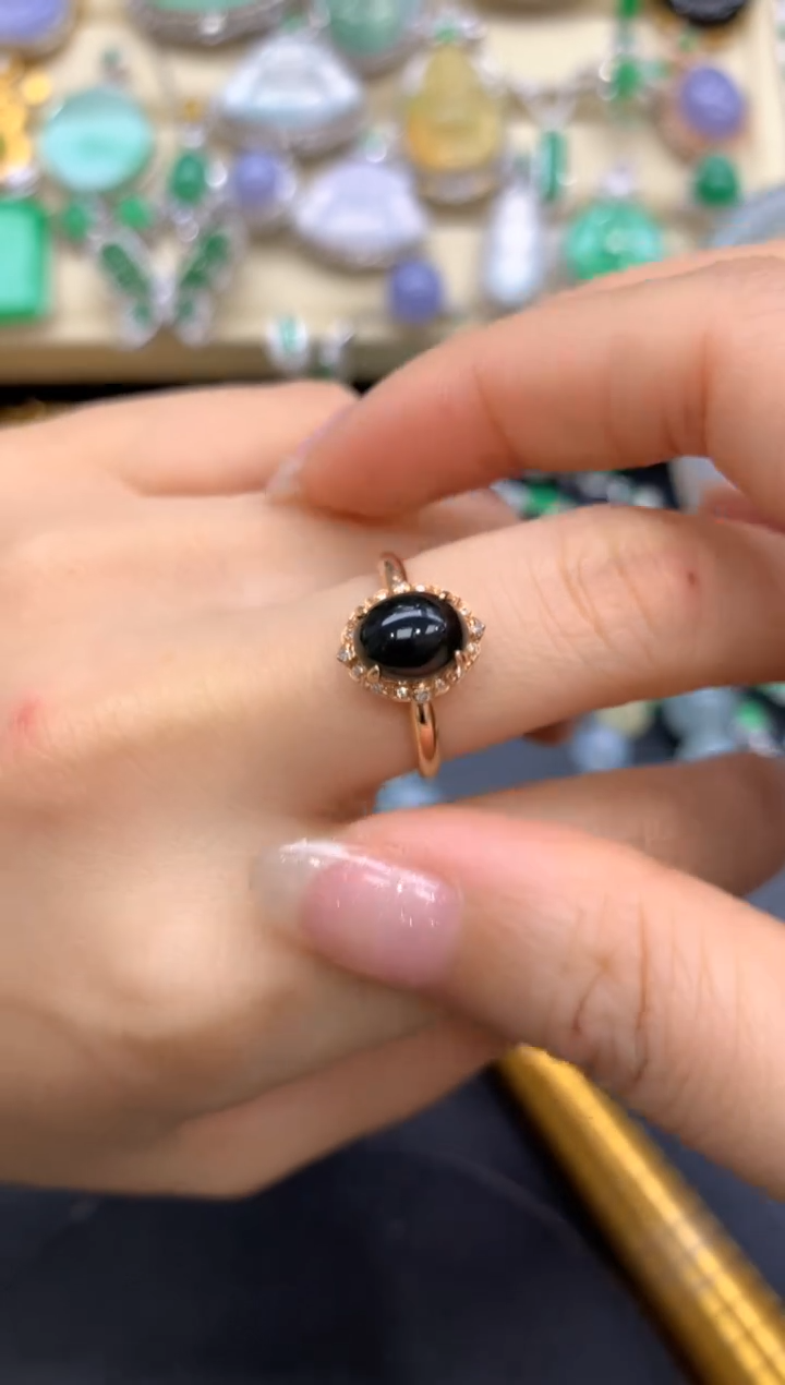 【闪购商品】翡翠戒指18K金镶嵌257-中国好珍宝